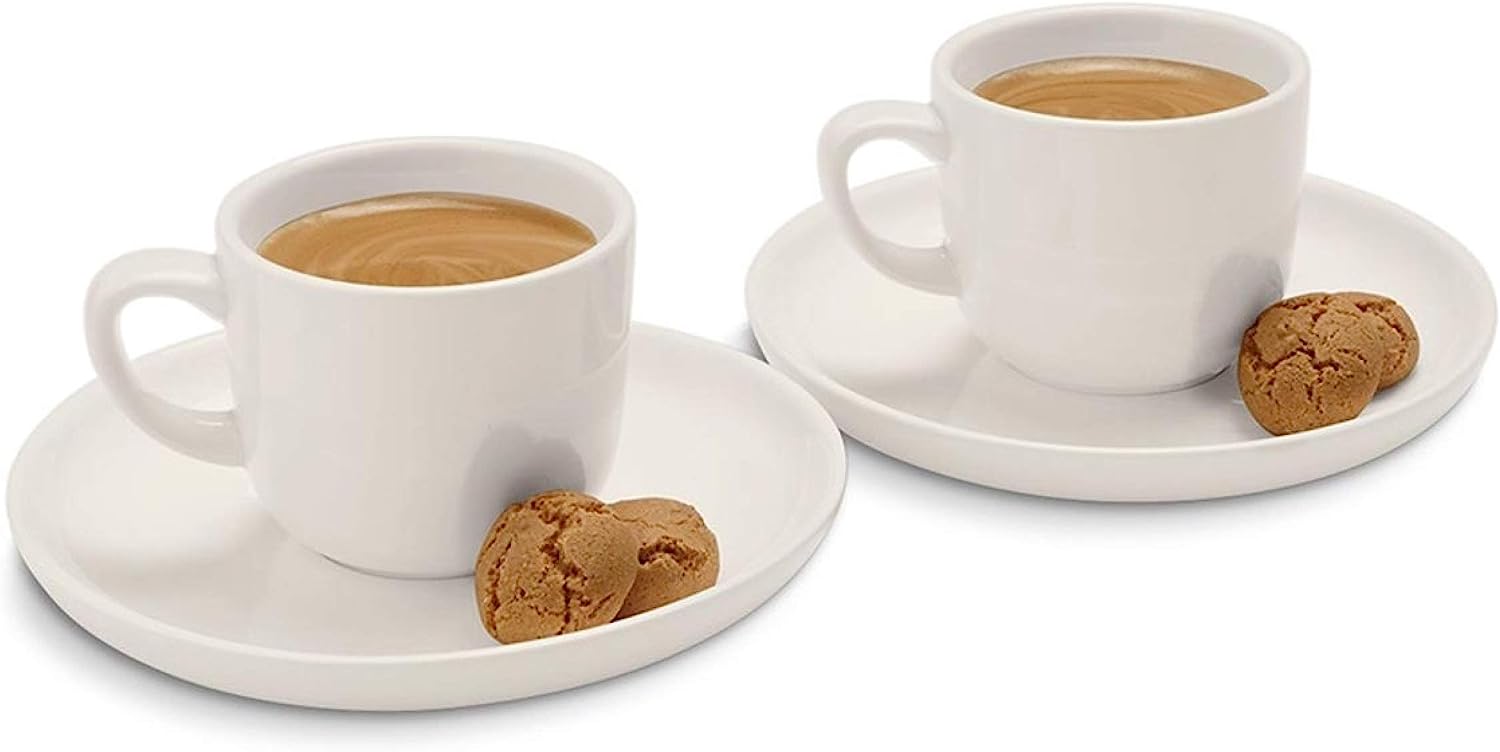 Tchibo Barista Espresso Cups with Saucers Set of 2