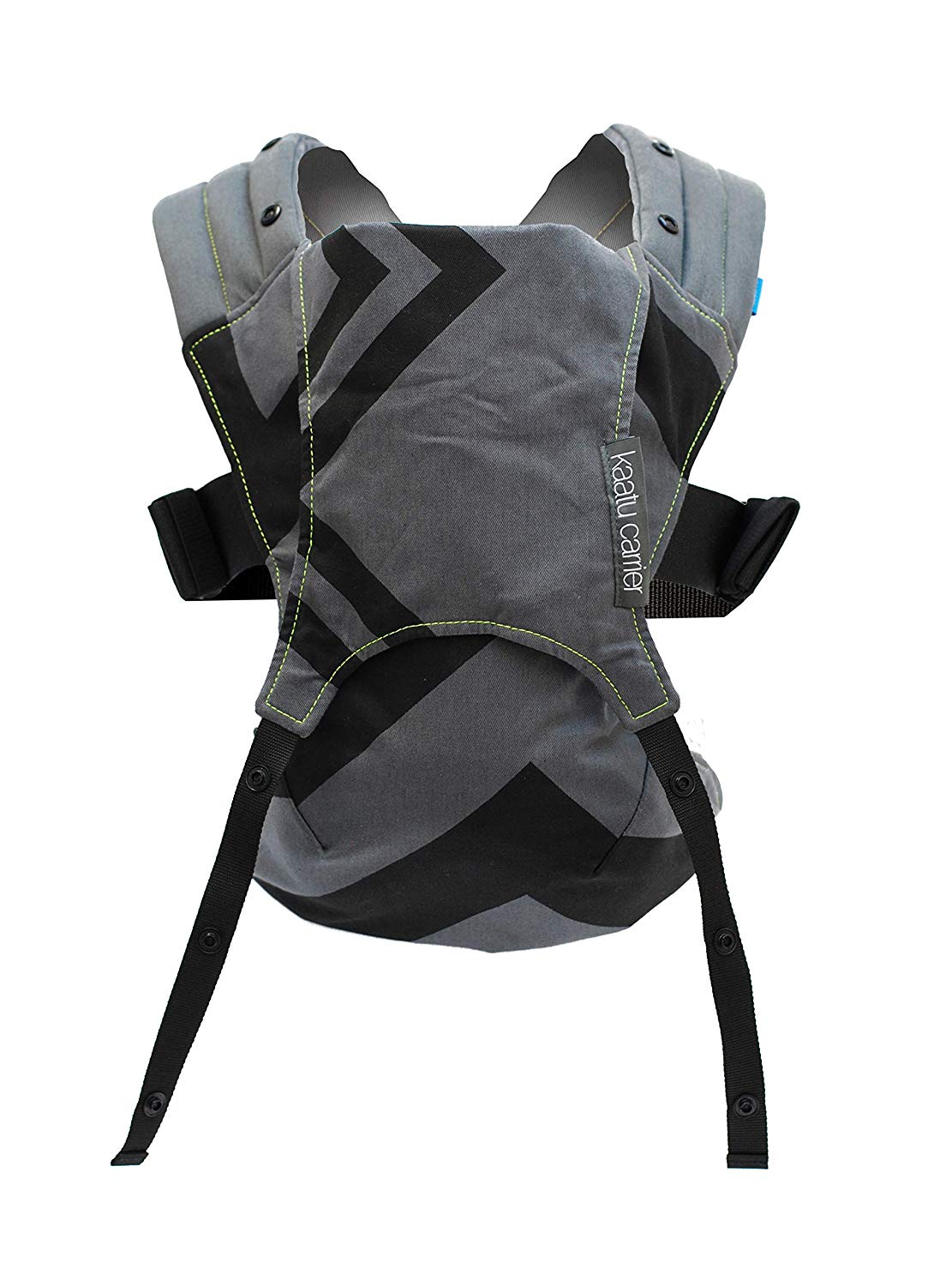We Made Me Venture+ 2-in-1 Toddler Back and Tummy Harness 11-25kg (18-36m) Black Charcoal Zigzag