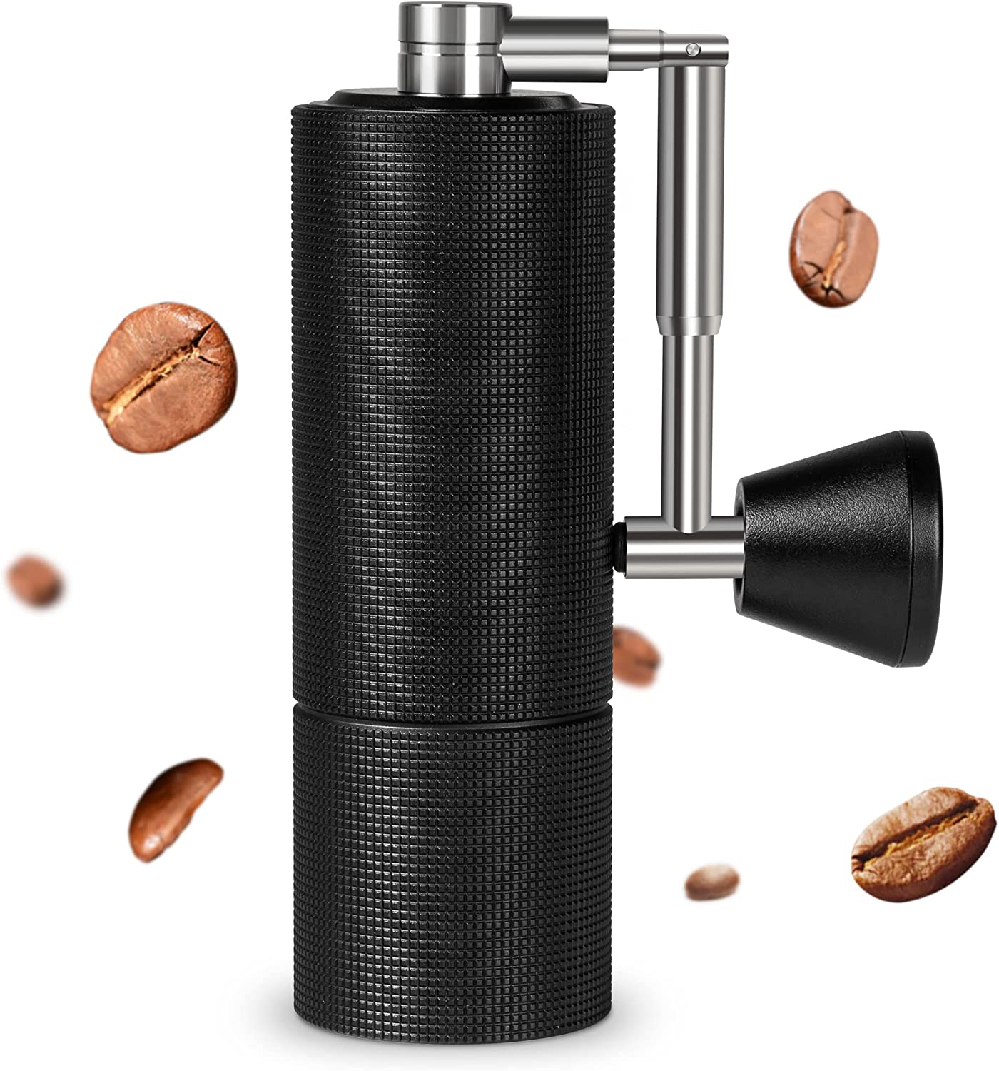 TIMEMORE Chestnut C3 PRO Manual Coffee Grinder, Stainless Steel Coffee Grinder with Cone Grinder, Hand Coffee Grinder with Folding Handle, for Espresso to French Press - Black