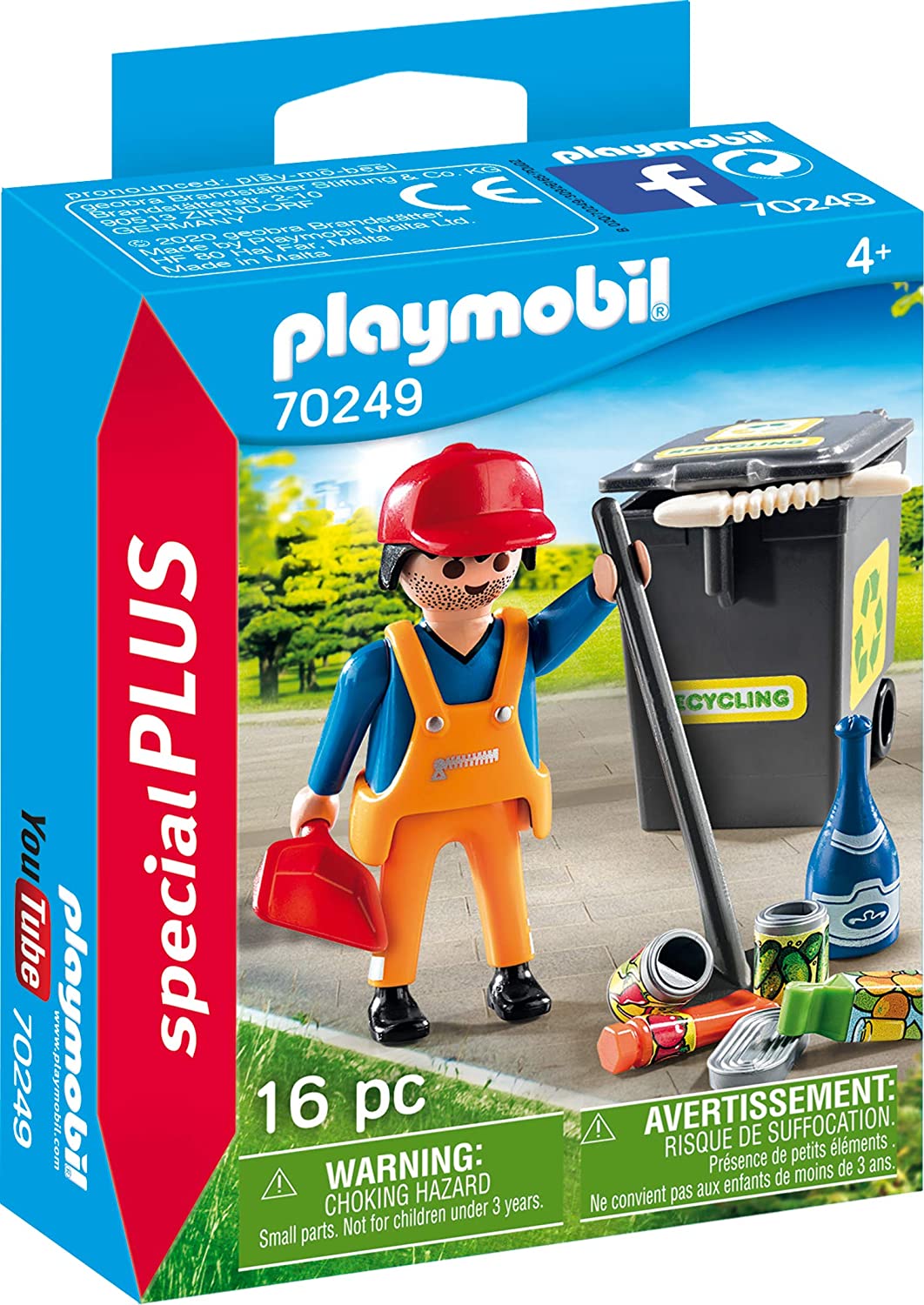 Playmobil Special Plus 70249 Road Cleaner, For Ages 4 Years And Older