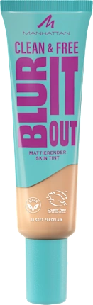 Foundation Clean & Free Blur It Out Skin Tint 30 Soft Porcelain, 30 ml