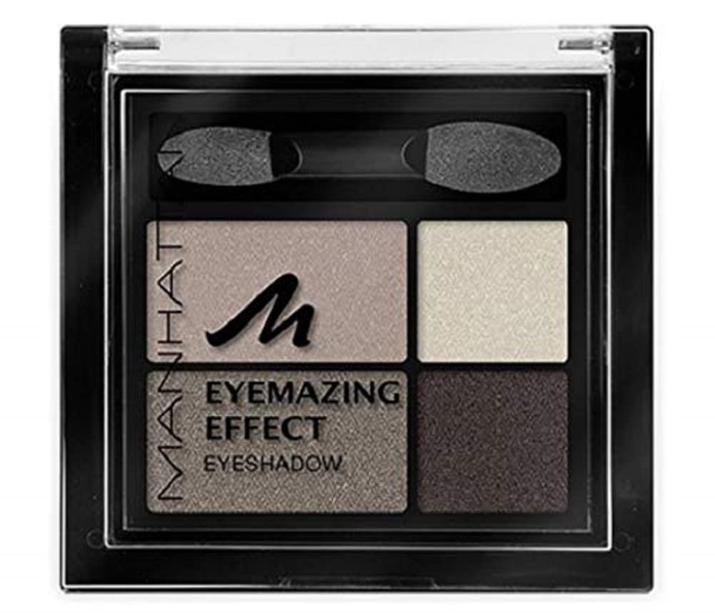 Manhattan Eyemazing Effect Eyeshadow - Makeup Palette of Four Shimmering Eyeshadow Colors for Smokey Eyes - Color Rosy Wood 95c