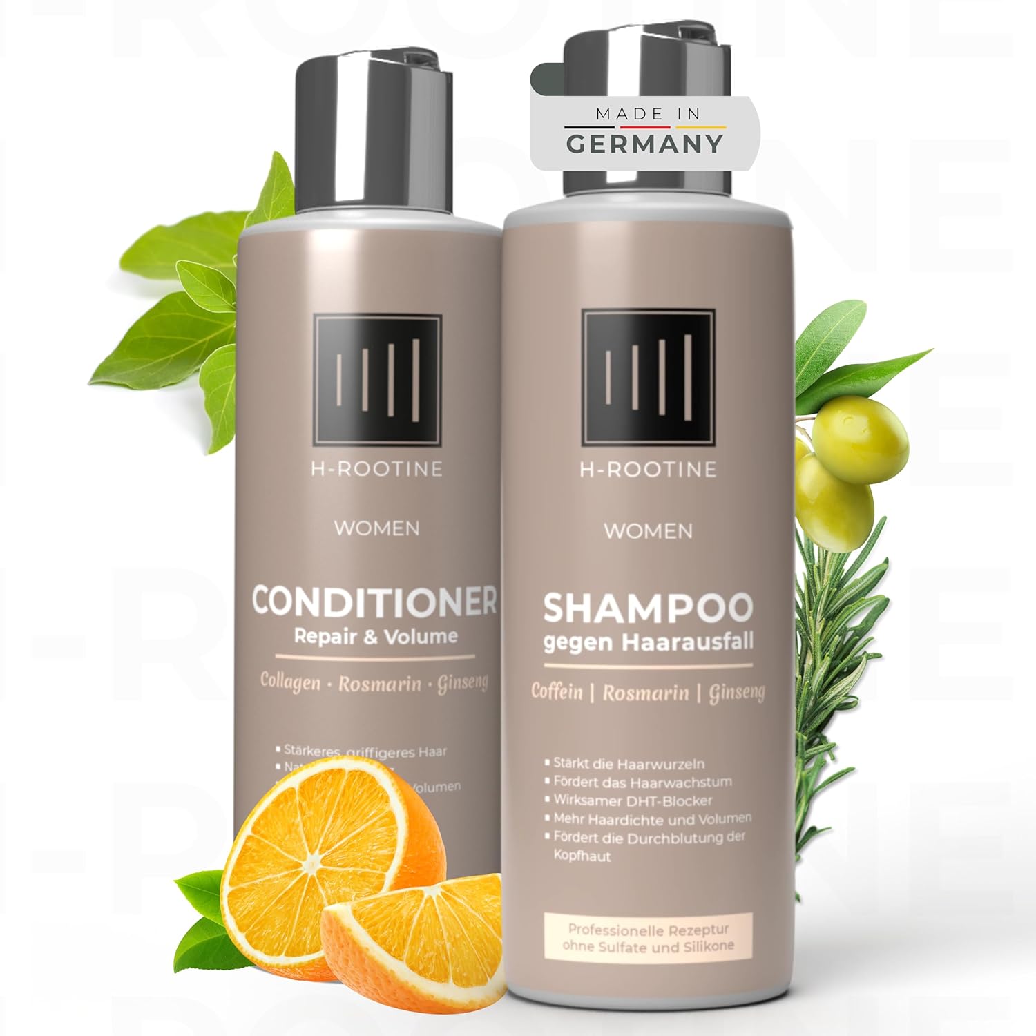 H-Rootine Hair Repair Set - Repair Conditioner - Haar Shampoo (Hair Repair Set) - Damen Shampoo Haarausfall