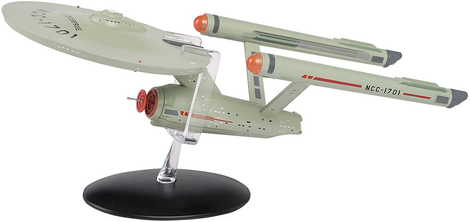 Eaglemoss Star Trek Figure Uss Enterprise Ncc-1701 Hero Collector 13 X 7.5 