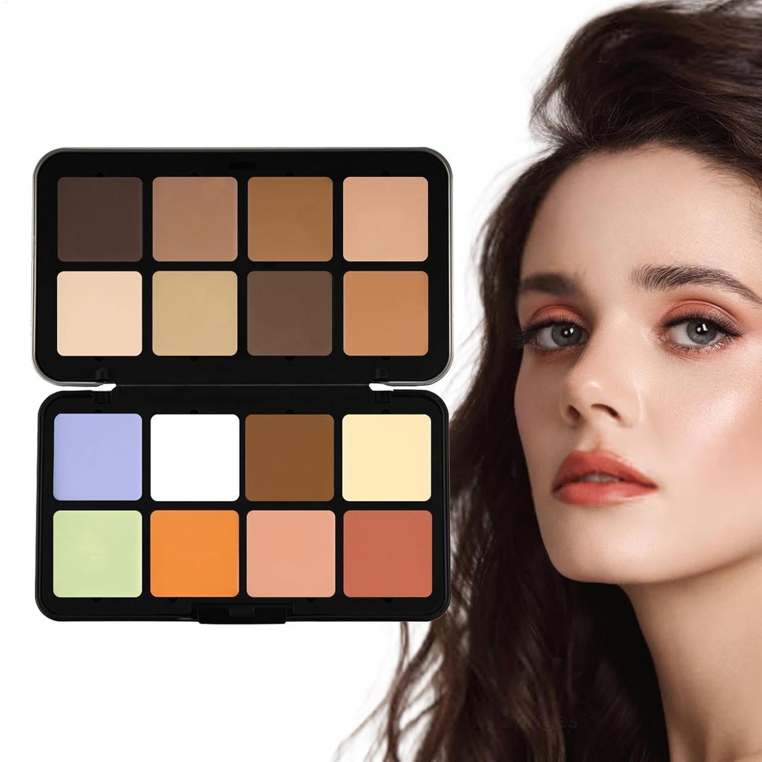 Contour Makeup Palette, Concealer Palette, Cover Palette, 16 Colors, Contour Concealer Cream Contouring Contour Palette, Face Highlighter Makeup for Beginners