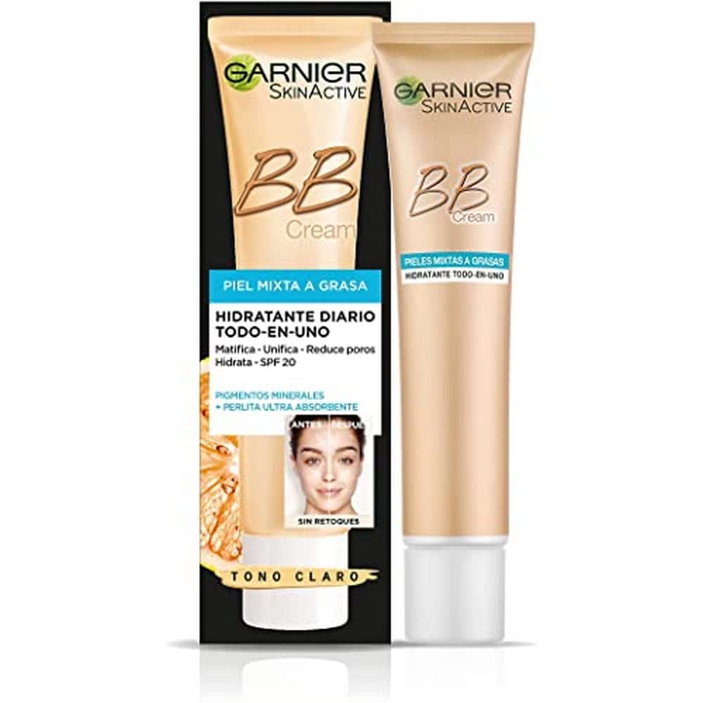 Garnier Skin Active BB Cream Mattifying correction cream and anti-imperfections for mixed oily skin, light sun protection factor 20 with vitamin C - 40 ml