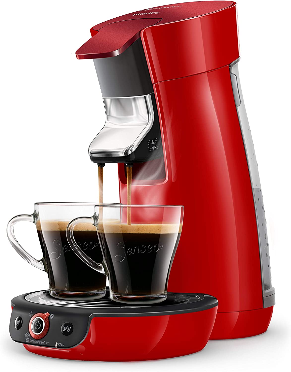 Philips HD6564/81 Senseo Viva Café Duo Select Coffee Maker - Glitter Red