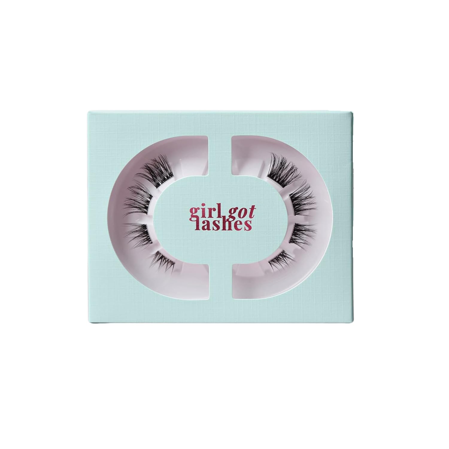 GirlGotLashes Mini Box Everyday Edition No. 1 - Eyelash Extensions for Home - 1 Pair of Eyelashes - Lashes with 5-7 Days Hold - Vegan - Handmade