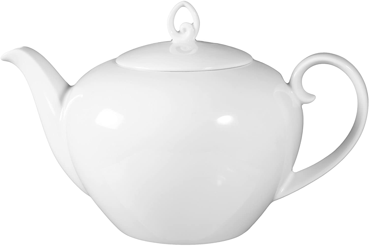 tea pot 6 persons 1,20 ltr rondo weiss uni 7 by Seltmann Weiden