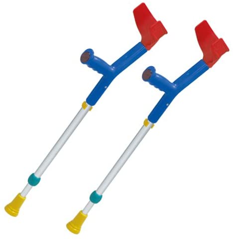 2X Rebotec Fun Kids Of Underarm Crutches Gehilfen Blaubunt Children For Mad