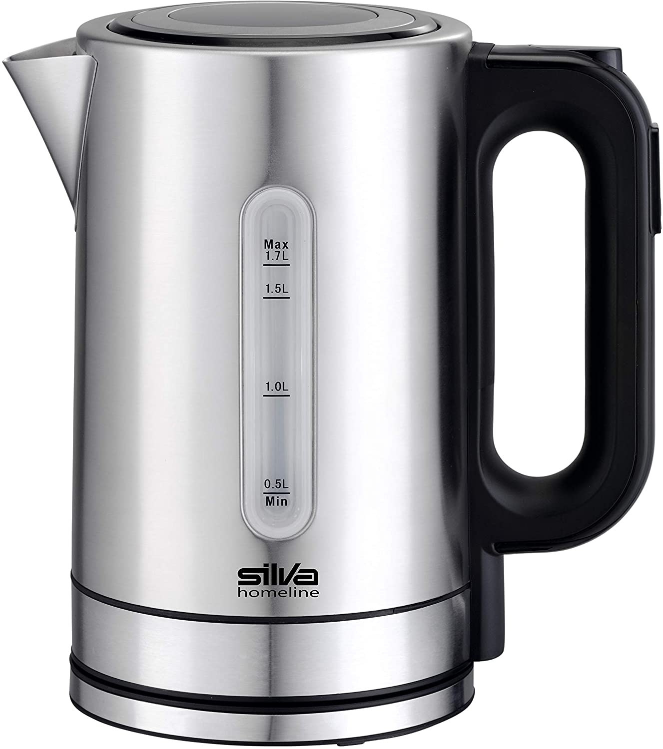 Silva-Homeline KL-T 2200 stainless steel kettle control and illuminated level indicator, 5 selectable temperatures, stainless steel, 1.7 litres, 1