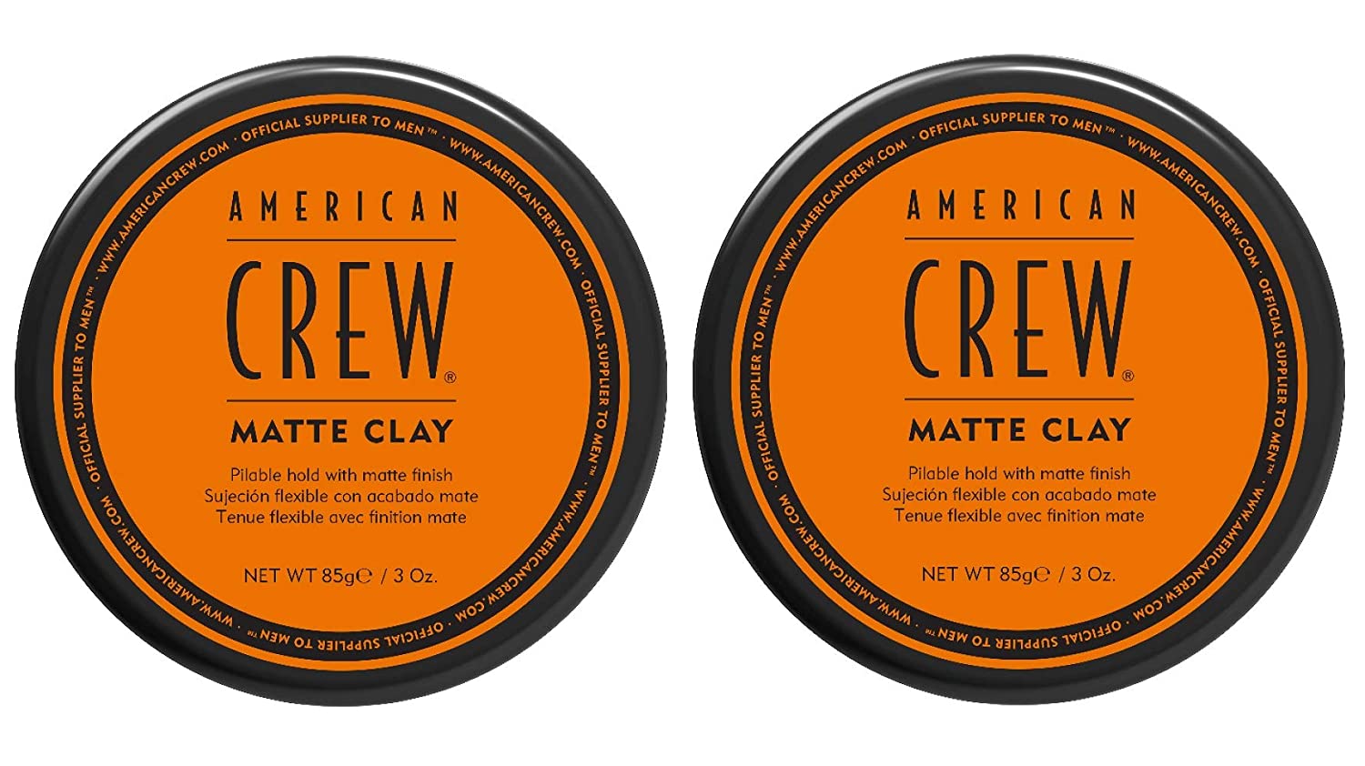 2 x American Crew Matte Clay Medium to Strong Hold Matte Finish 85 g