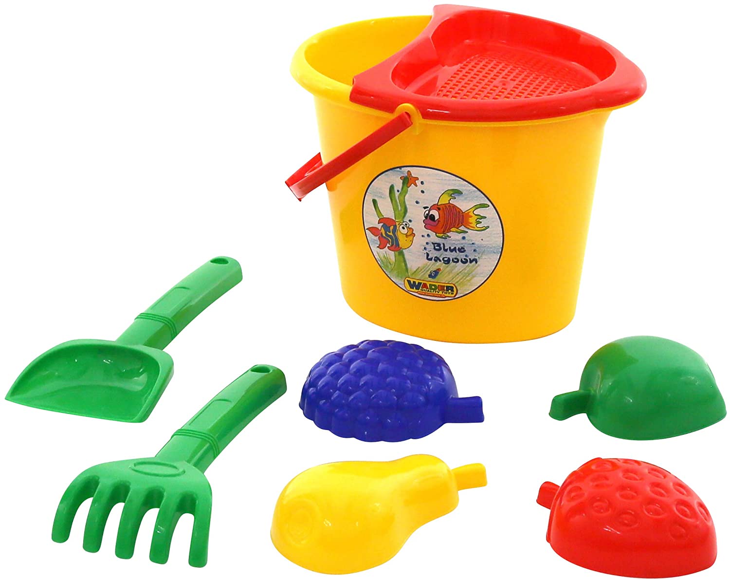 Polesie 36438 Oval Toy Bucket Set (8 Pieces)