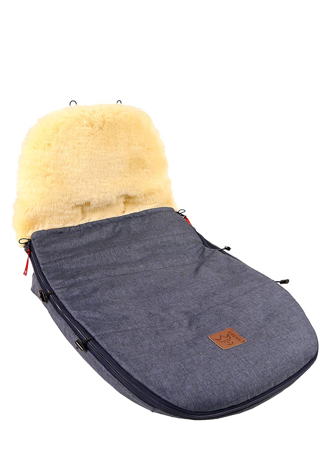 Kaiser 6512072 Pushchair Footmuff Suitable for Bugaboo and Joolz, Navy Melange