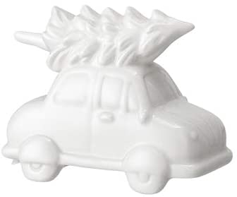 Bloomingville Car, White, Porcelain, L10Xh8Xw5 Cm