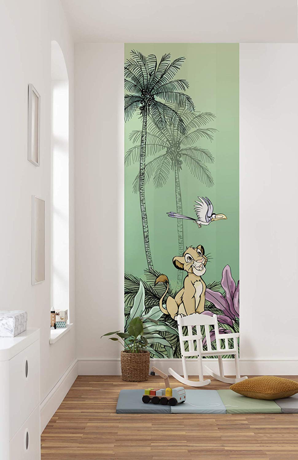 Komar Disney Fleece Photo Wallpaper Jungle Simba Size: 100 X 280 Cm (Width 