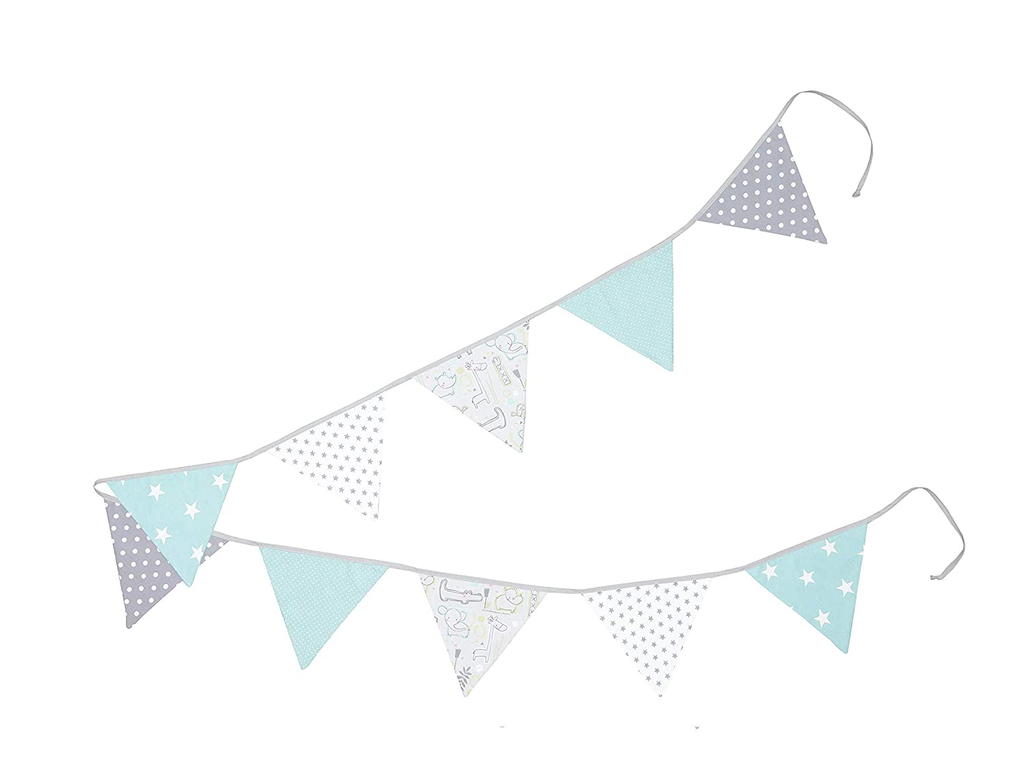 Ullenboom® Bunting - In 10 Different Coloured Designs And 3 Lengths (Fabric