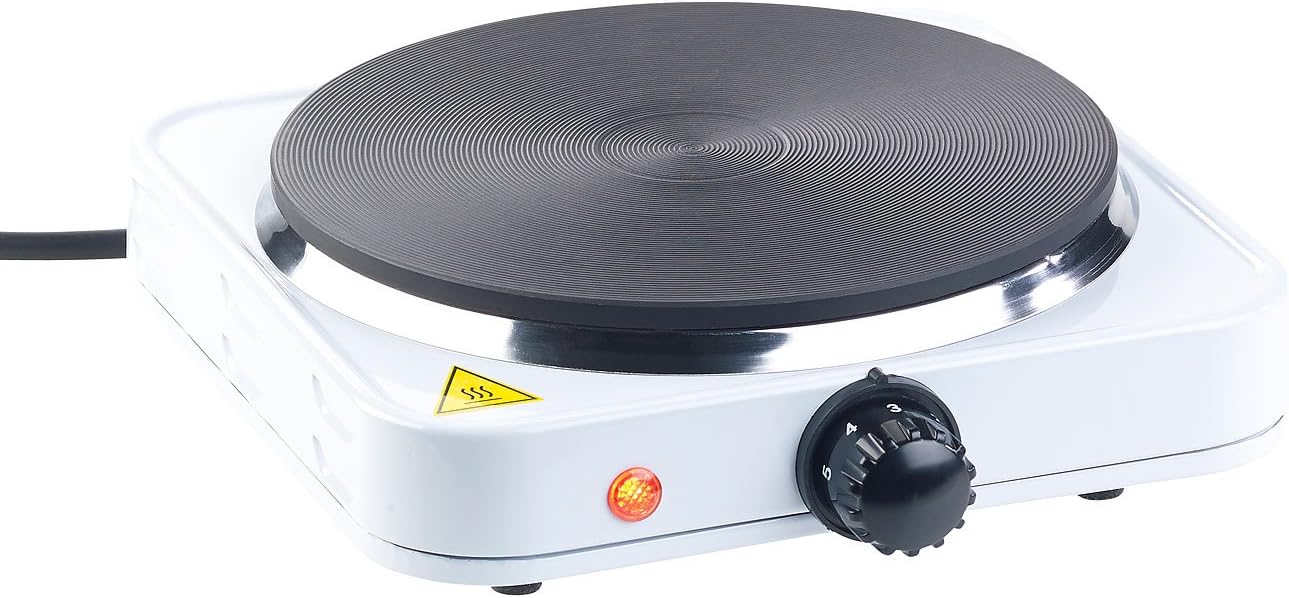 Rosenstein & Söhne Separate Hotplate: Compact Electric Single Hot Plate, Postage Return (Camping Stove)