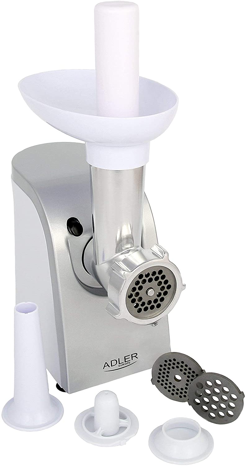 Adler Meat Mincer with 350 W Power AD 4808, 18/8 Stainless Steel, Grey