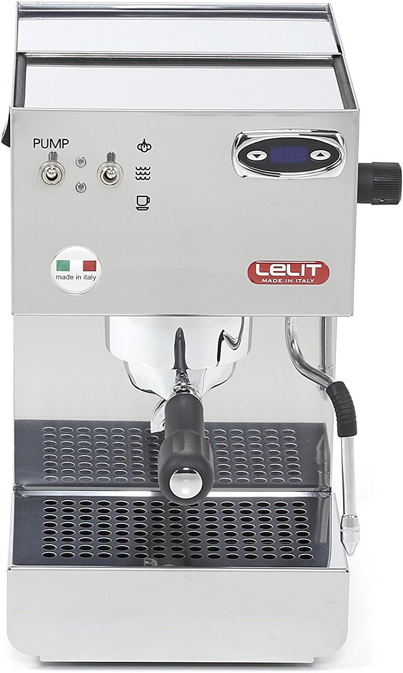 Lelit Glenda PL41plust Semi-Professional Coffee Machine, Ideal for Espresso Cover and Cappuccino Stainless Steel Housing and Pid Terminal Controller, Stainless Steel, Silver