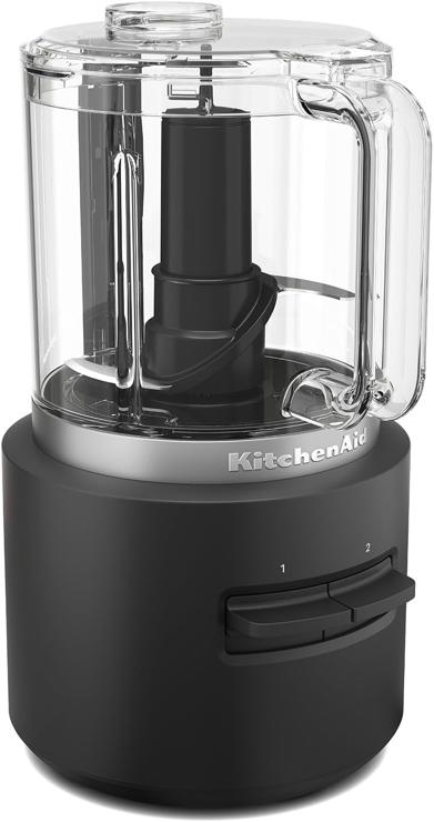 Kitchenaid wireless chopper I Kitchenaid Go I Portable food processor without battery for processing fruit, vegetables, raw meat and much more in a short time I 1.18 L, black