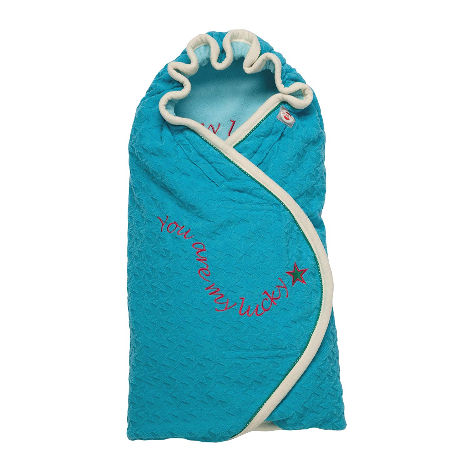 Lodger Wrapper Original BL537 Swaddling Blanket and Play Mat Canton Turquoise