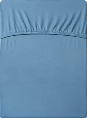 Fitted sheet normal size, blue, 90 x 200 cm, 1 piece