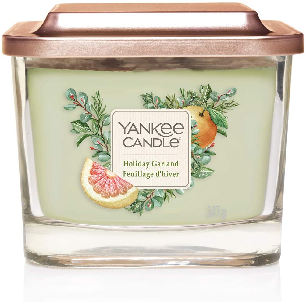 Yankee Candle Elevation Collection Medium Square Candle With 3 Wick And Pla