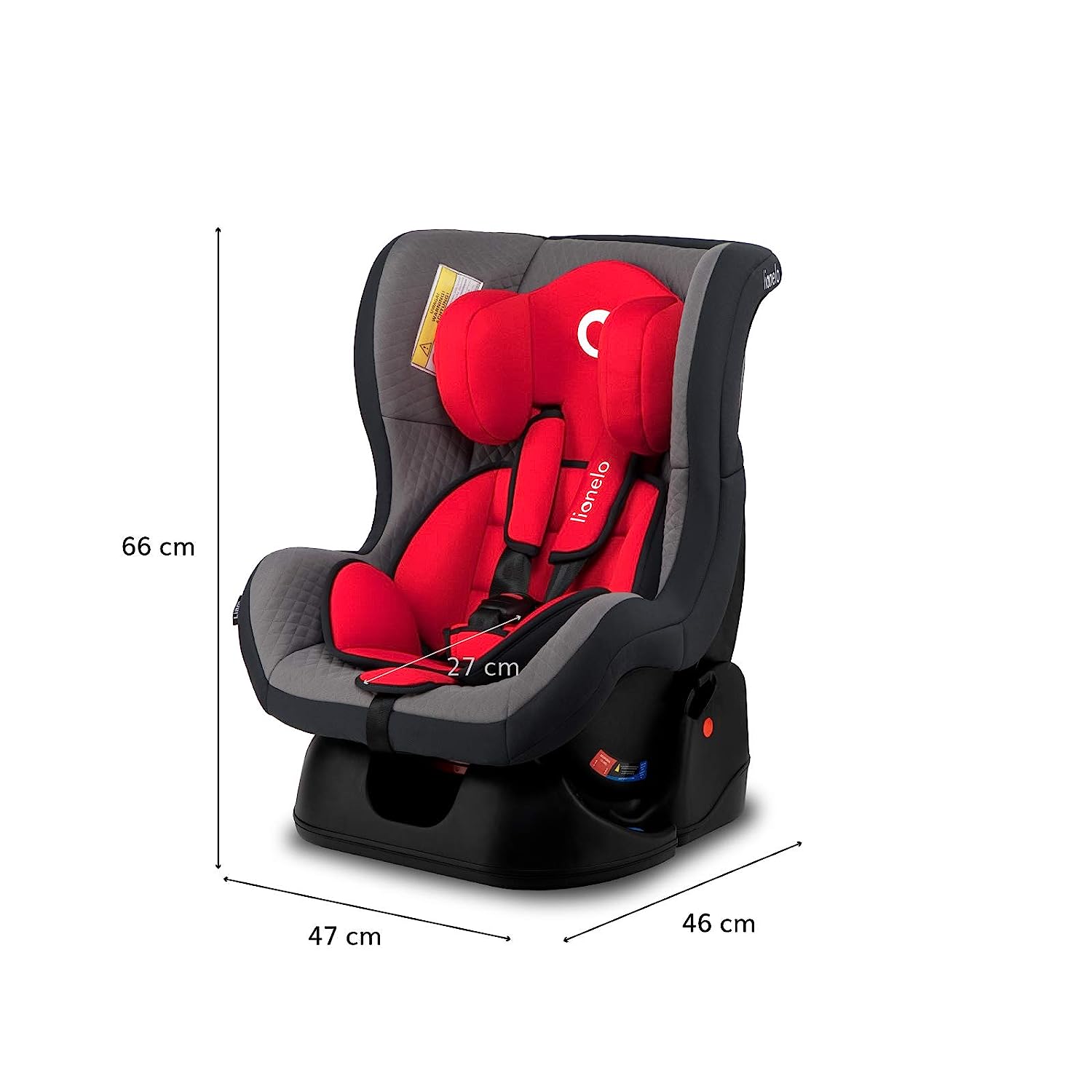 Lionelo Liam Plus Child Seat from Birth 0 to 18 kg Car Seat Group 0 1 to and against the direction of travel adjustment of the backrest 5 point seat belts ECE R44 04.
