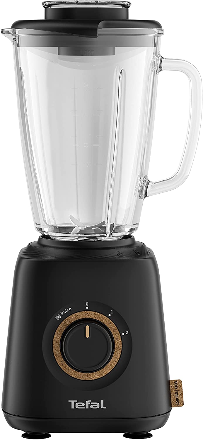 Tefal BL46EN Eco Respect Blender | 800W Motor | Eco Design | 1.75 Litre Capacity | Hot and Cold Recipes | 2 Speed Rotary Knob and Pulse Function | Black