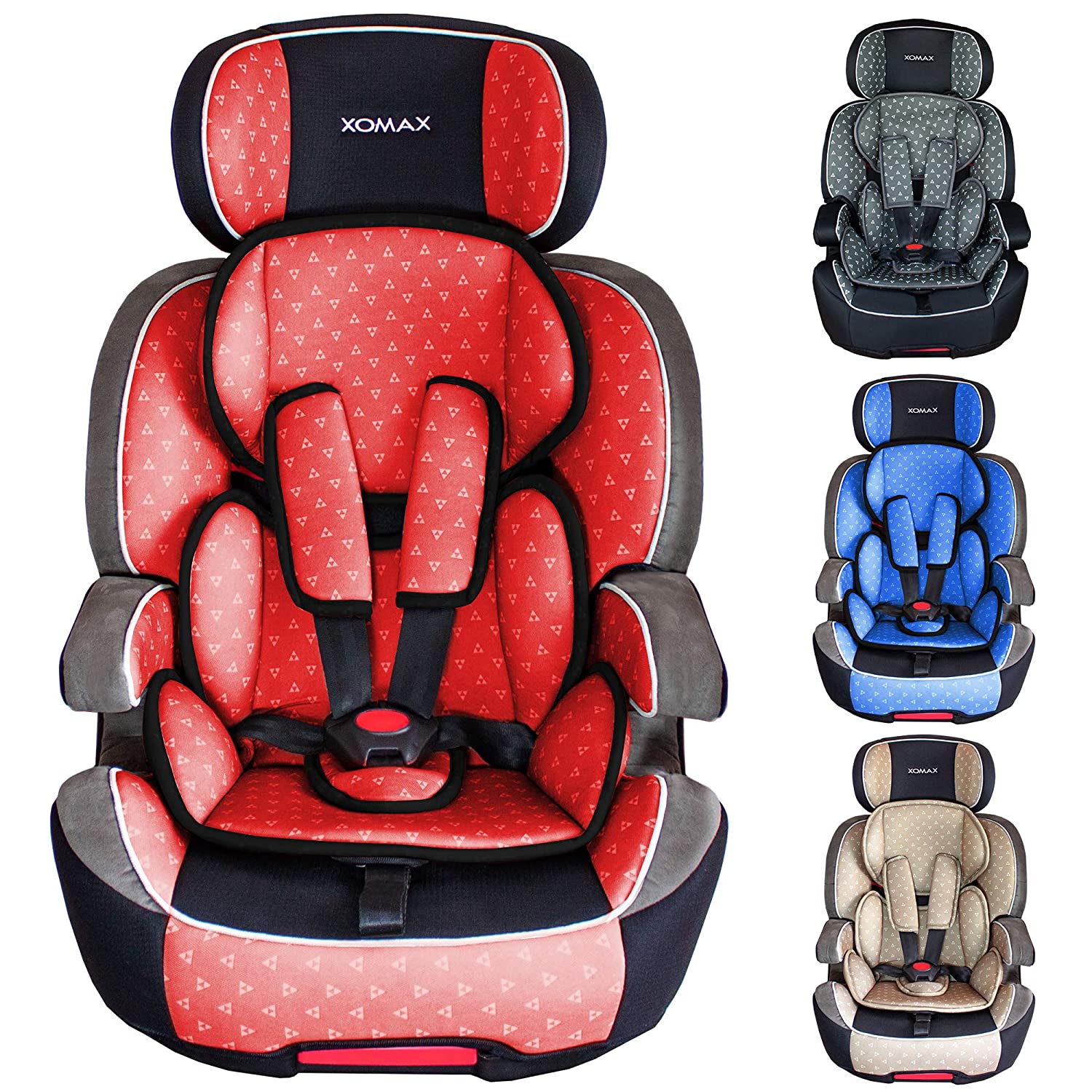 Xomax Xl-518 Childs Seat With Isofix, Grows With Your Child, 9-36 Kg 1-12 