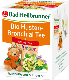 Bad Heilbrunner Medicinal tea, Cough & Bronchial tea for children (8x1,5g), 12 g