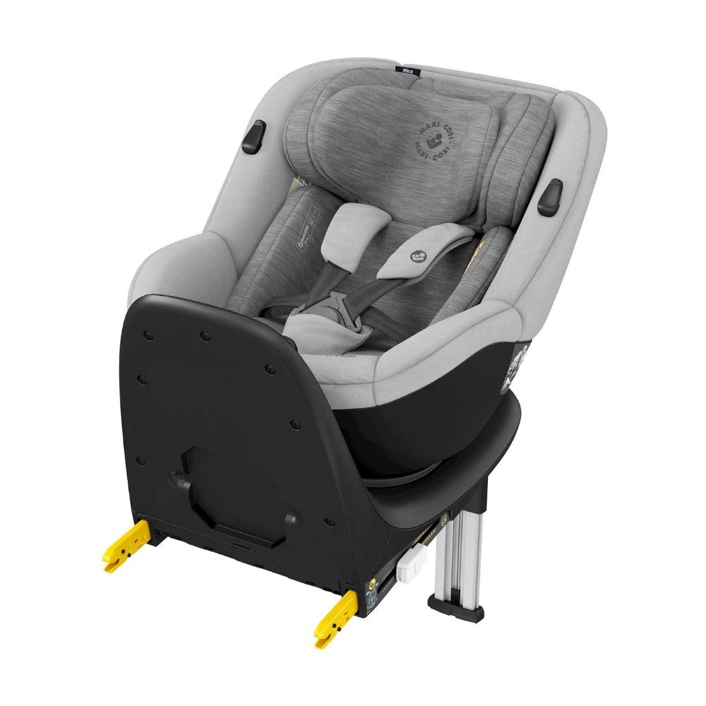 Maxi-Cosi Mica, 360° rotatable i-size child seat including Isofix base, 0/1 group car seat (up to approximately 105 cm / 18 kg). G-Cell side protection, usable from approximately 4 months to approximately 4 years.