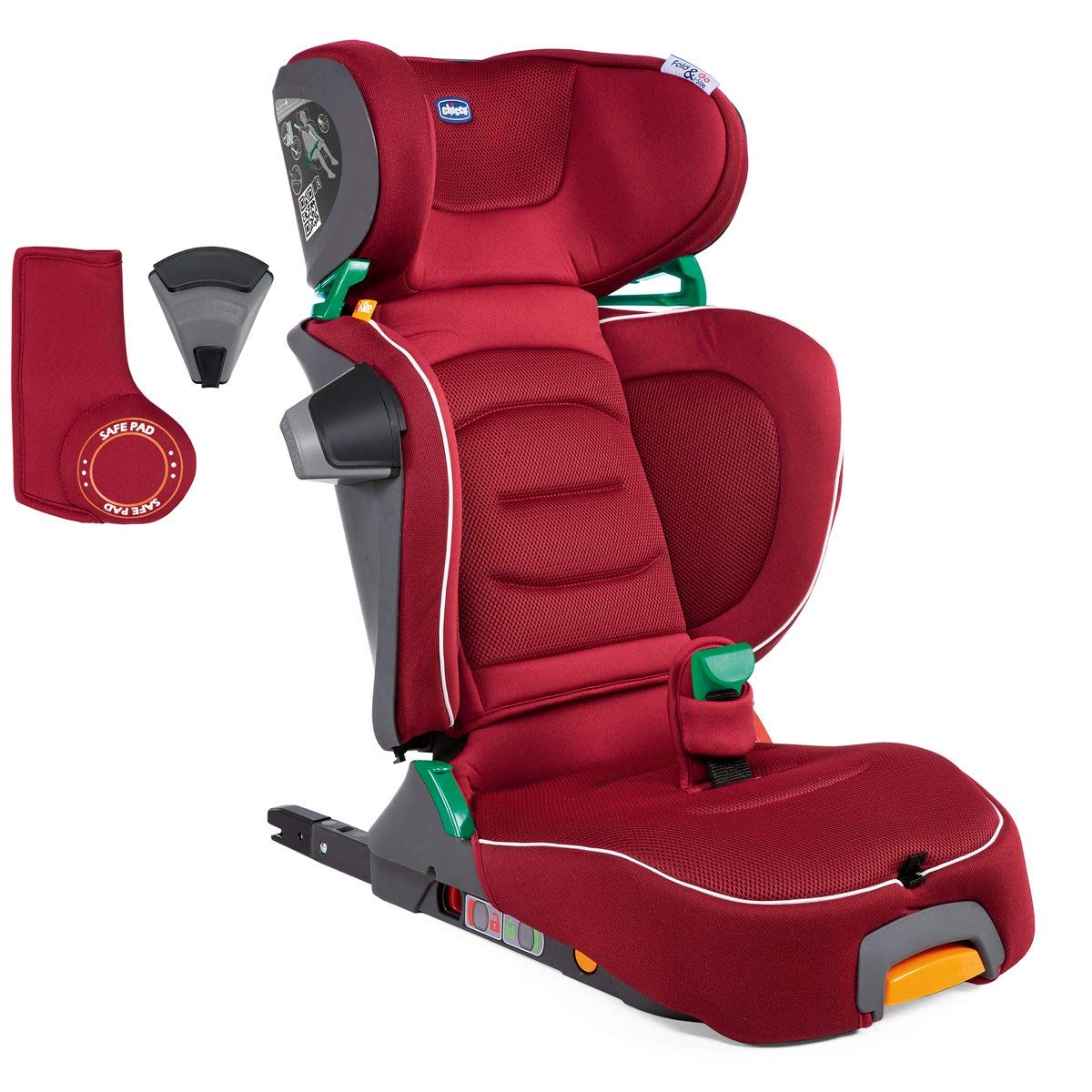 Chicco Fold&Go Red Passion Child Car Seat Group 2/3 Unisex