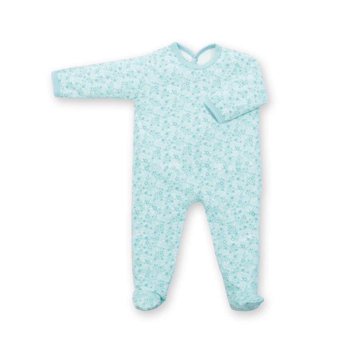 Bemini by Baby Boum 563LIZI173JP Sleepsuit 0 – 3 Months Jersey Cotton, 73 Lagoon