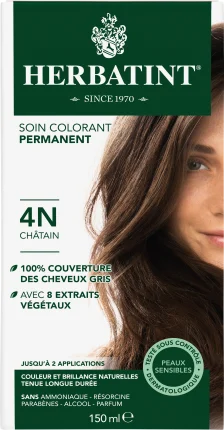 Hair color gel 4n chestnuts brown, 1 st