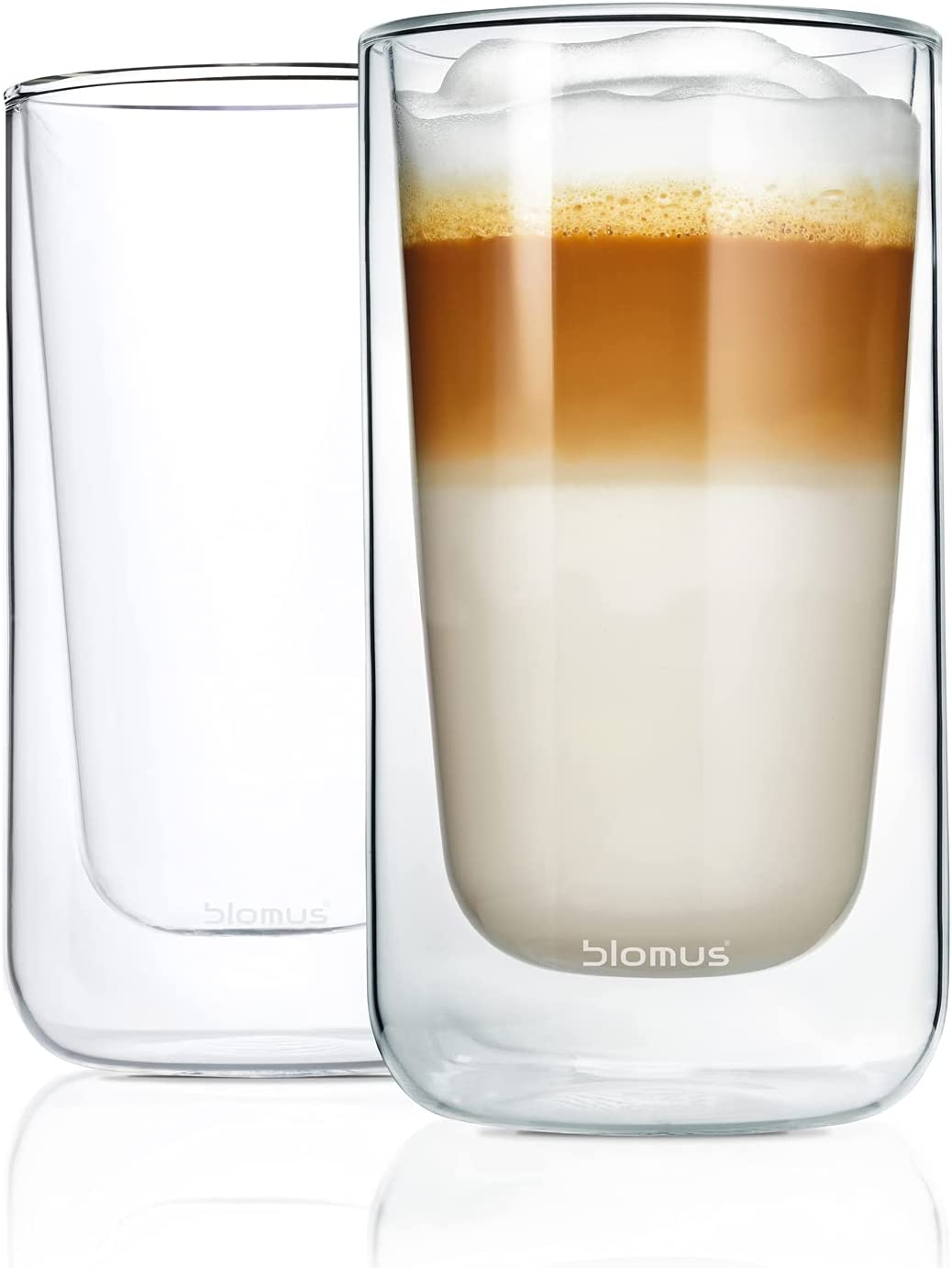 Blomus Nero Thermal Espresso Glasses, Set of 2, 320 ml