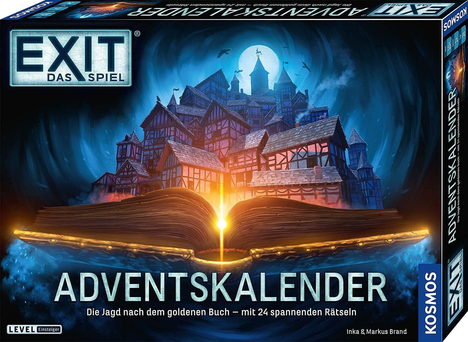 KOSMOS 681951 EXIT® - The Game Advent Calendar: The Hunt for the Golden Book, with 24 Exciting Puzzles from 10 Years, Escape Room Game Before Christmas

