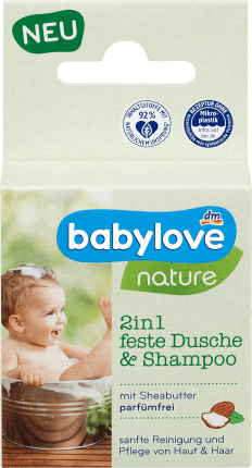 babylove nature 2in1 Solid Shower & Shampoo, 60 g