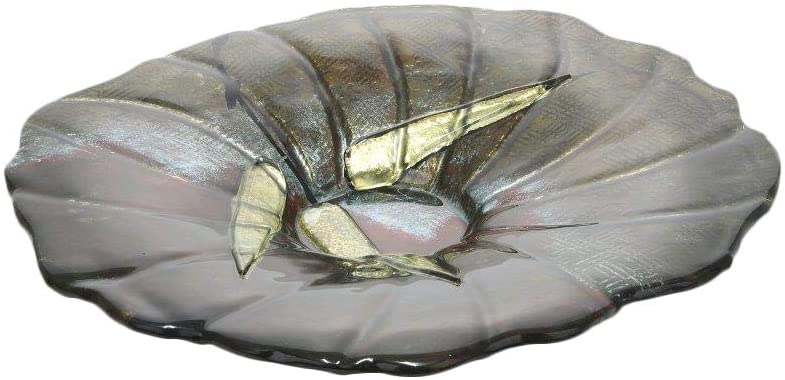 GILDE GLAS art Designer Bowl - Decorative Object Handmade Glass W 41 cm