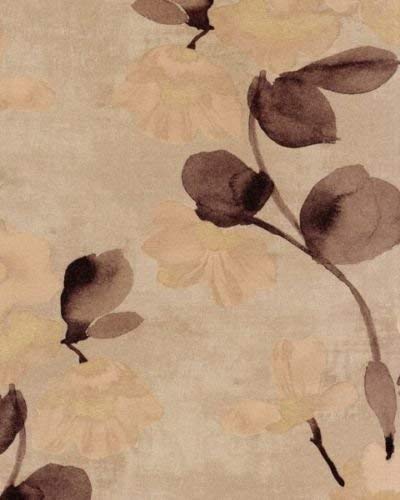 15703? Idyllia Gallery Copper Brown Floral Design