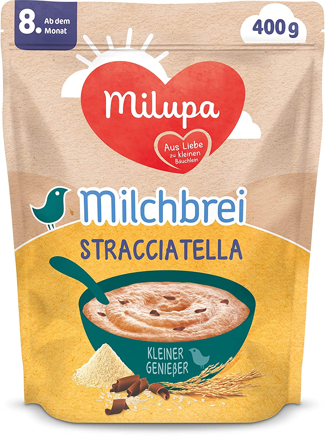 Milupa Milchbrei Stracciatella Kleine Genießer ab dem 8. Monat, 1 x 400 g