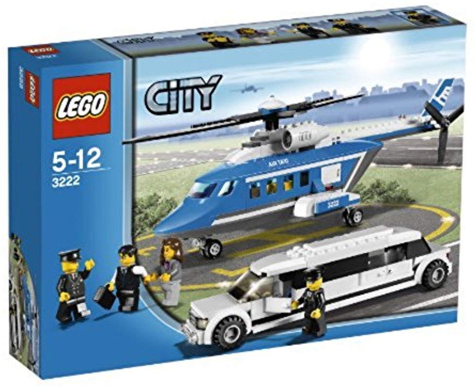 Lego City 3222 Helicopter And Sedan