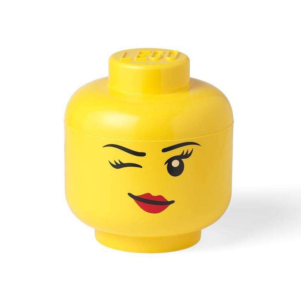 Room Copenhagen A/S Lego Storage Head Whinky Storage Box Large Yellow