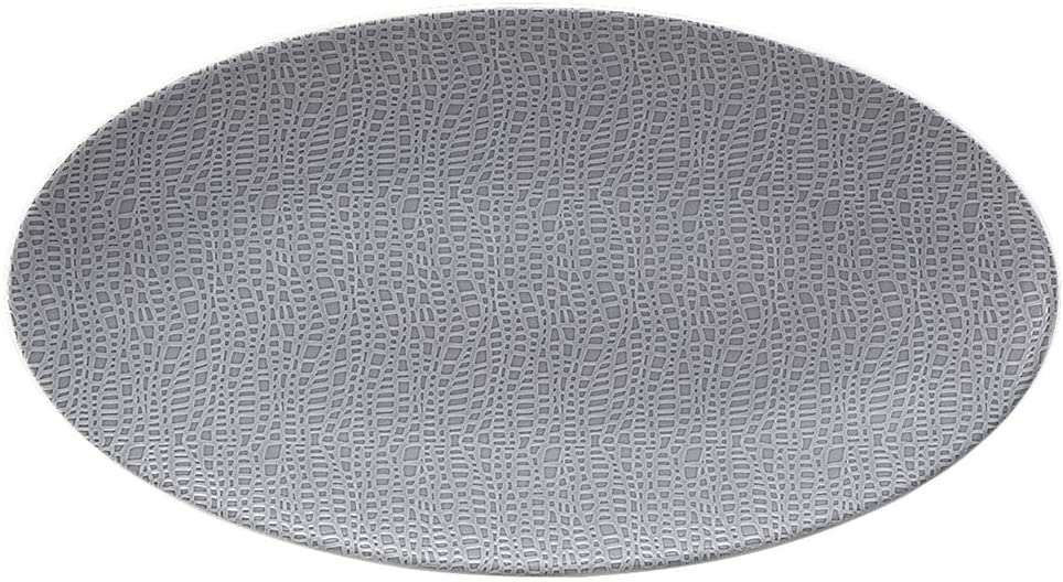 Seltmann Weiden 001.743894 Fashion Elegant Grey Serving Platter Oval Grey