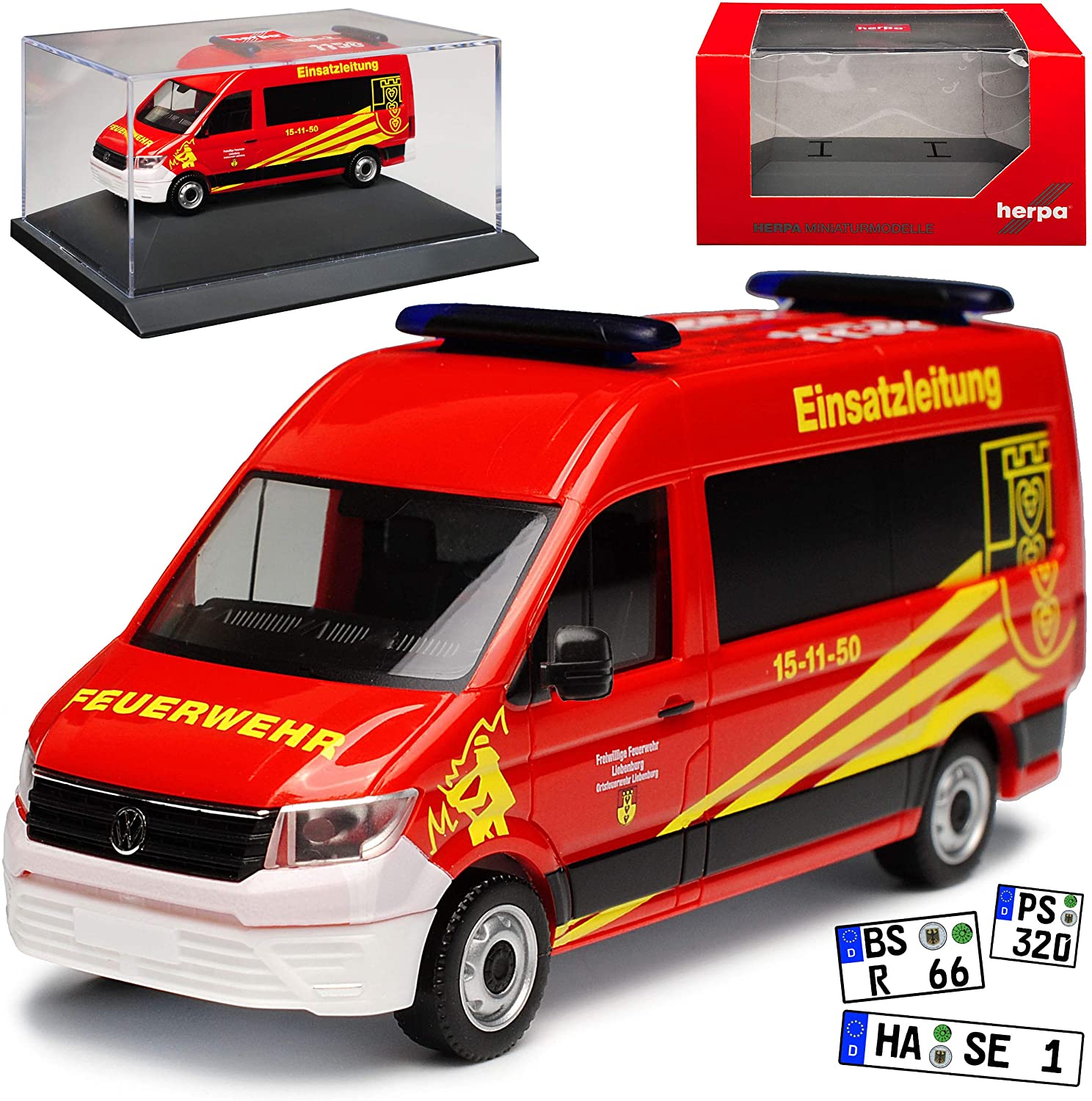 Volkswagen Crafter Transporter High Roof Operation Lead Fire Brigade Red 2N