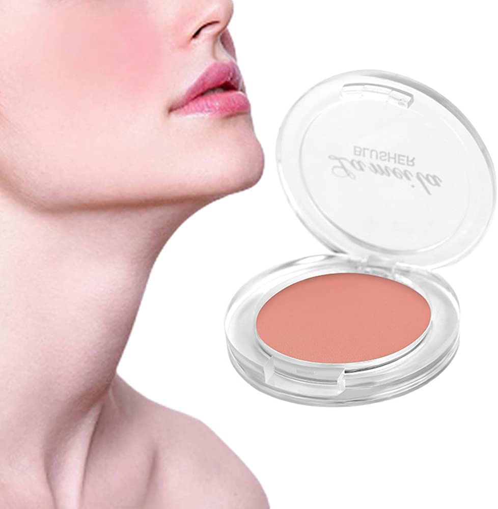 RALMALL 1 Peach Blush Palette Face Pigment Cheek Blush Powder Long Lasting Waterproof Face Blush Makeup for Women and Girls