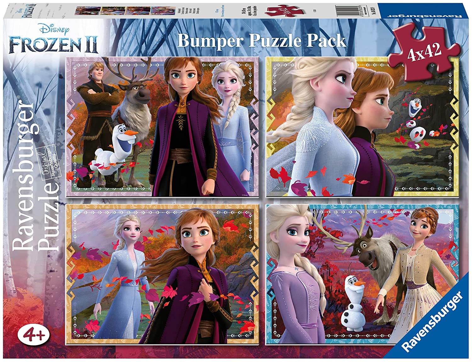 Ravensburger: Frozen 2 Puzzle 4X42 Bumper Pack, 05023