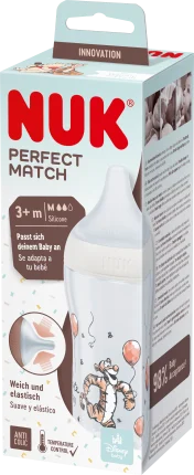 Baby bottle Perfect Match Tigger, cream, from 3 months, 260 ml, 1 st