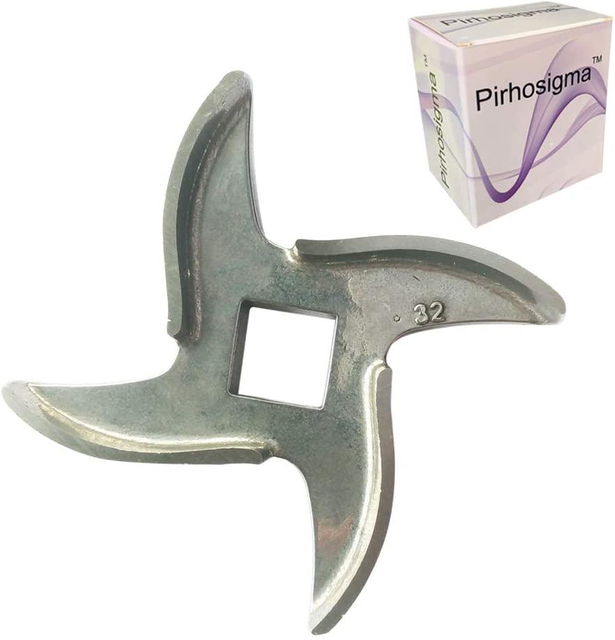 Pirhosigma Size #32 Chef Mincer Stainless Steel Cutter Knife Blade for Electric or Manual Metal